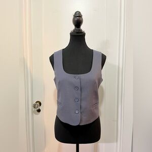 Dynamite Juliette Round-square Neck Vest Grey – Size Small – P2P ~17”